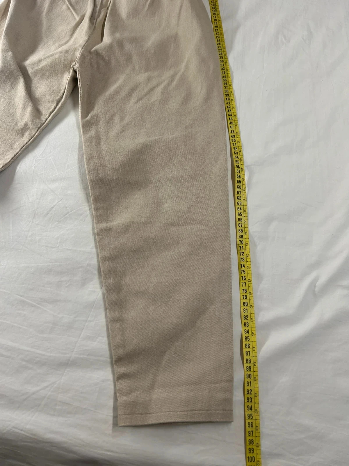 Crème beige jordache hoge taille broek – photo 4